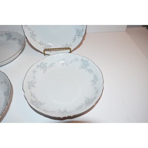 Vtg Mikasa Japan 9289 Barbizon Set Of 4 Soup salad Bowls 7 5/8" Floral - Picture 2 of 10